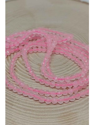 Yaşam Tohumu Pembe Kuvars Taşı Dizi 3mm