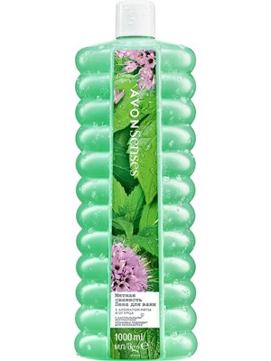 Avon Senses Banyo Köpüğü 1000 ml – Su Nanesi ve Salatalık Aromalı, Ferahlatıcı ve Rahatlatıcı Etki