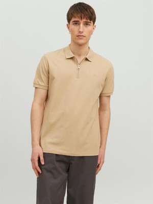 Jack & Jones Jprblascott Zip Ss Polo Sn Erkek T-Shirt