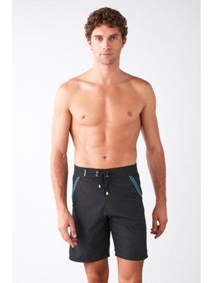 Kom Cepli Cancunac Ayarlanabilir Kordonlu Deniz Şortu