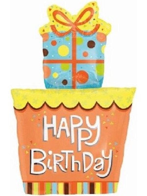 Kidspartim Happy Bırtday Baskılı Folyo Balon