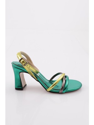 DGN 7550 Kadin Çapraz Bantli Topuklu Ayakkabi