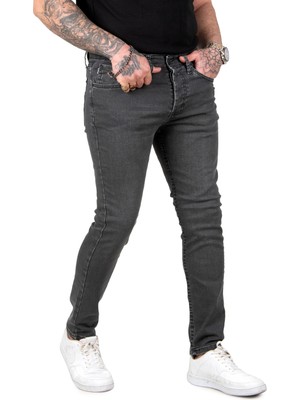 Deepsea Kaplamalı Slim Fit Erkek Kot Pantolon 2302029