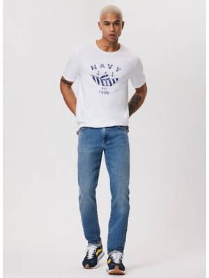 Lee Cooper Jagger Normal Bel Dar Kesim Düz Paça Mavi Erkek Jean Pantolon