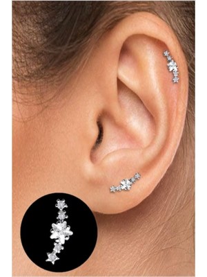 By Dilek Çetin Accessory Çelik Kıkırdak Helix Tragus PIERCING(1ADET)