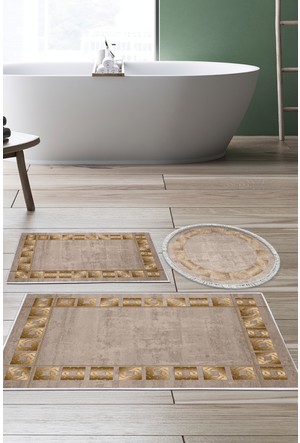 Modern home Banyo Paspası Louis Vuitton Baskılı 3'lü Set, Dijital Klozet  Takımı Kaymaz Taban 60x100 - 50x62 Fiyatı, Yorumları - Trendyol