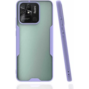 Kzy Xiaomi Poco C40 ile Uyumlu Kılıf Arkası Mat Colorful Kapak - Lila