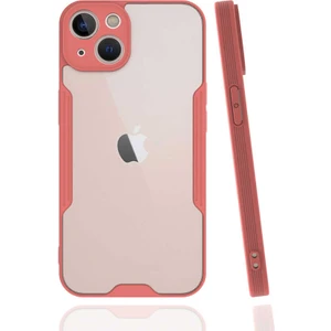 Apple iPhone 14 Plus ile Uyumlu Kılıf Kamera Korumalı Colorful Silikon Kapak - Pembe