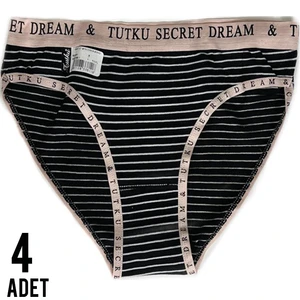 Kadın Diana Bikini Siyah Külot 4'lü Paket