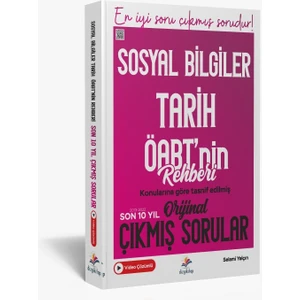 Dizgi Kitap KPSS ÖABT Sosyal Bilgiler Öğretmenliği Son 10 Yıl Tarih Video Çözümlü Orijinal Çıkmış Sınav Soruları