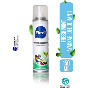 Flexi Care Fresh Mint Ayakkabı Deodorantı -Koku ve Terleme Önleyici Sprey 150 ml FLX6540