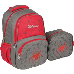 Kırmızı Örümcek Ilkokul Çantası Beslenme Çantalı 1340-6