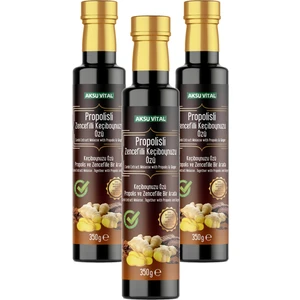 Aksu Vital 3 Kutu Propolisli Zencefilli Keçiboynuzu Özü 350 gr