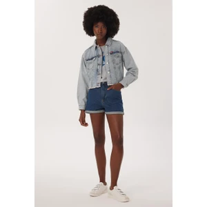 Lee Cooper Freya 1 Kadın Jean Ceket Denım