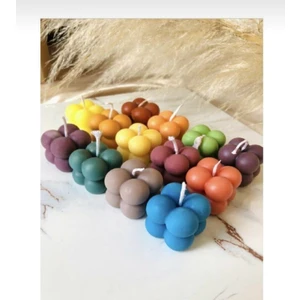 Ersu Store 6lı Mini Bubble Mum Davet Nişan Söz Kına Hediyelik Dekor