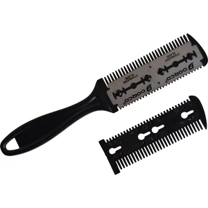 Saç Usturası Jiletli Tarak Hediye Siyah Renkli Saç Bakımında Etkili