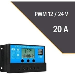20A Amper Pwm Solar Güneş Akü Şarj Kontrol Cihazı
