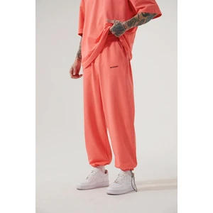 Oversıze Basıc Baggy Eşofman Altı Pembe