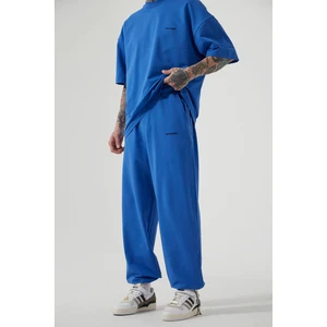 Oversıze Basıc Baggy Eşofman Altı Mavi