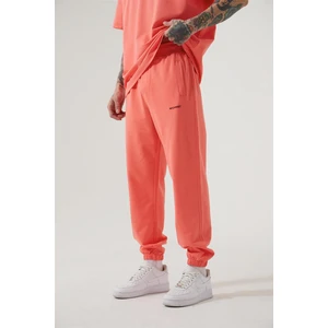 Relaxed Basıc Paça Lastikli Jogger Eşofman Pembe