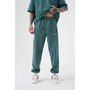 Relaxed Yıkamalı Luxury Basıc Jogger Eşofman Yeşil