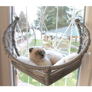 Kedi Cam Yatağı & Cam Askılı Vantuzlu Kedi Yatağı