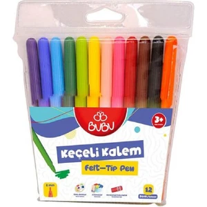 Keçeli Kalem 12 Renk Pvc KEC001