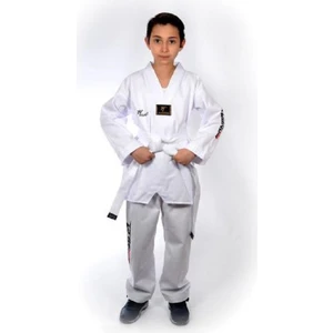 Taekwondo Beyaz Yaka Fitilli Acemi Elbise