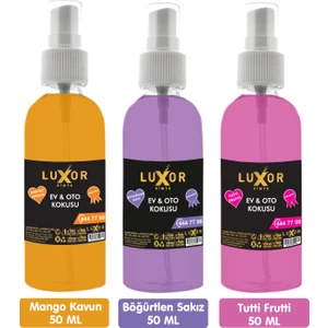 Tutti Frutti & Böğürtlen sakız & Mango Kavun 50 ml  x 3 Adet Koku