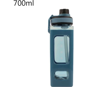 700ML Kawaii Ayı Su Şişesi Kızlar Için Samanlı Kızlar Sevimli Okul Içme Şişesi Çocuklar Plastik Suyu Çay Bardakları Bpa Bedava Kupa (Yurt Dışından)