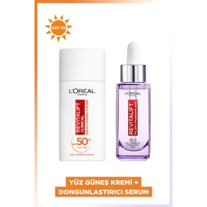 L'oréal Paris Revitalift Clinical Günlük Yüksek Uv Korumalı Yüz Güneş Kremi + Filler %1.5 Saf Hyaluronik Asit  Serum Set