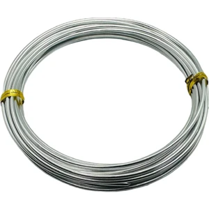 Ozan Tuhafiye Amigurumi Teli Tricotin / Trikotin Teli Makrome Teli Hobi Teli Ø2.0 mm x 5 mt Gümüş