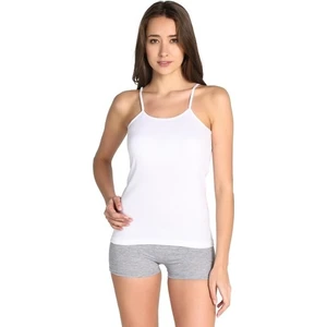 0135 6'lı Paket Pamuk Ribana Ip Askılı Kadın Atlet