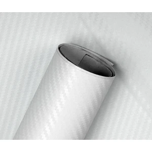 Beyaz Karbon Folyo Hava Kanallı Karbonfiber Folyo 152cm x 1m