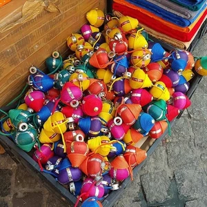 Nostaljik  1 Adet Ahşap Topaç Oyuncak, Rengarenk, Ahşap Güvenli Sağlıklı