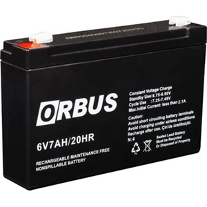 Akü 6 Volt 7 Amper Orbus (150 x 50 x 94 Mm)