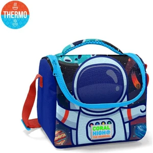 Coral High Kids Saks Mavi Astronot Desenli Thermo Beslenme Çantası 11724