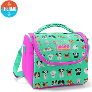 Coral High Kids Su Yeşili Pembe Köpek Desenli Thermo Beslenme Çantası 11715