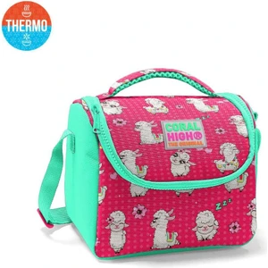 Coral High Kids Neon Mercan Su Yeşili Alpaka Desenli Thermo Beslenme Çantası 11719