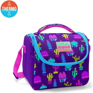 Coral High Kids Mor Pembe Kaktüs Desenli Thermo Beslenme Çantası 11802