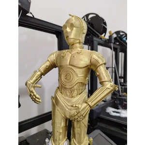 C3PO Star Wars Boyalı Figür 25 cm (Dev Boy)