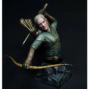 Legolas Miğfer Dibi Borukent Savaşında Lotr Boyalı Büst Figür 25 cm (Dev Boy)