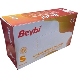 Lateks S Pudrasız Muayene Eldiven 100'LÜK Kutu