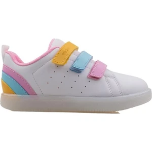 Pembe Beyaz Sun Işıklı Unisex Çocuk Sneaker