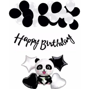 Çıtı Pıtı Store Doğum Günü Balon Seti Panda Konseptli Balon Seti