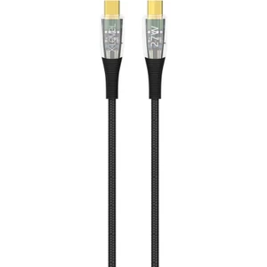 X-Elegant 5A 65W Ultra Hızlı Şeffaf Çipli Type-C To Type-C Kablo Hızlı Şarj / Data Kablosu