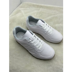Çiğdem Kundura Çiğdem Beyaz Erkek Deri Sneaker Spor Ayakkabı (Zgn) - Beyaz - 42 - ST02207-BEYAZ-42