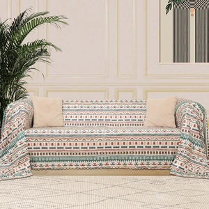 Softmicro Etnik Desenli Boho 180X220 cm  Koltuk Örtüsü Şalı, Kanepe Örtüsü, Tv Battaniyesi Turkuaz