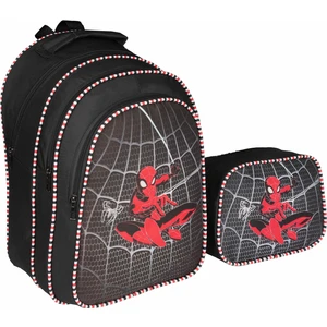 Siyah Örümcek Adam Ilkokul Çantası Beslenme Çantalı 1113-6
