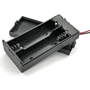18650 2li Pil Kutusu On/off Anahtar 15CM Kablolu 2 Adet Seri Lion Dc 7.4V Kapaklı Batarya Yuvası